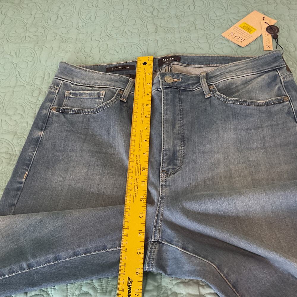 NYDJ Lovesick Slim Bootcut Sure Stretch Medium Wash 14W NWT - Picture 11 of 13